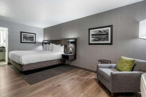 sypialnia z łóżkiem, kanapą i krzesłem w obiekcie Best Western Plus Hilltop Inn w mieście Redding