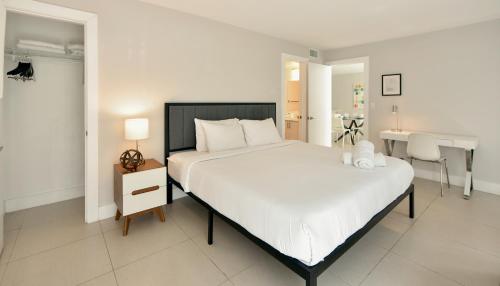 Designer River View Apartmentsにあるベッド