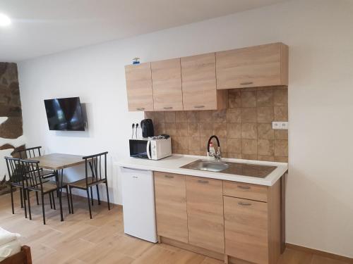 Dapur atau dapur kecil di Penzion na statku Březová