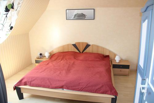 Postel nebo postele na pokoji v ubytování Haus Romy