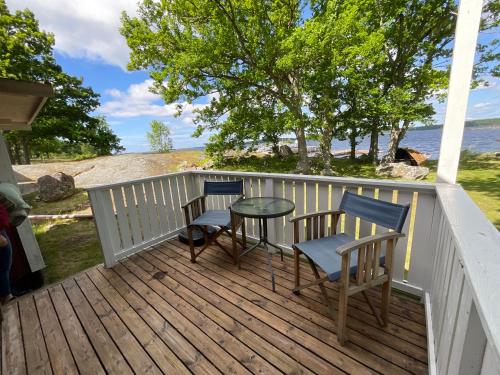 A balcony or terrace at Aspan Kurs & Lägergård