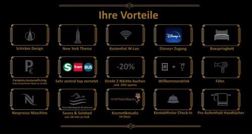a screenshot of the icons in the game line variable at Themenpartment art of New York in Gelsenkirchen