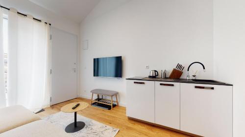 Kuchyň nebo kuchyňský kout v ubytování Apartmán Style Nízke Tatry