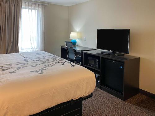 Μια τηλεόραση ή/και κέντρο ψυχαγωγίας στο Sleep Inn Greensboro - Coliseum Area