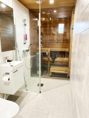Vonios kambarys apgyvendinimo įstaigoje Kelopyry