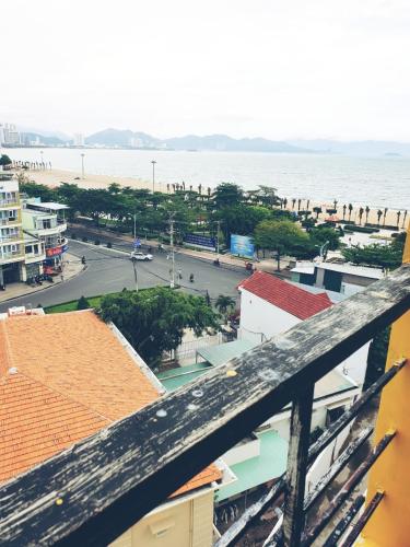 a view of a city with the ocean and buildings at VANDA Hotel Nha Trang in Nha Trang