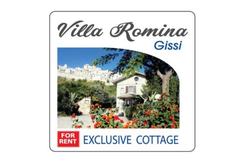 a sign that reads villa remini gsi for exclusive cottage at Villa Romina esclusive cottage Gissi in Gissi