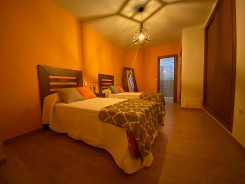 Casa González tesisinde bir odada yatak veya yataklar