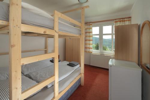 Poschodová posteľ alebo postele v izbe v ubytovaní Astoria Inn