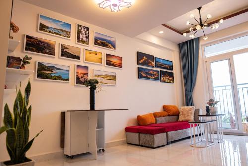 Ruang duduk di Phan Rang City View Homestay