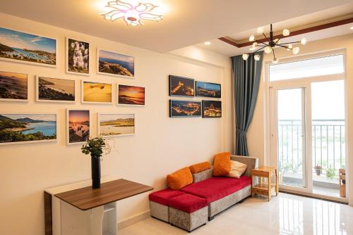 Ruang duduk di Phan Rang City View Homestay