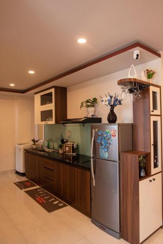 Dapur atau dapur kecil di Phan Rang City View Homestay
