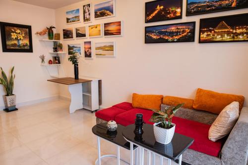 Ruang duduk di Phan Rang City View Homestay