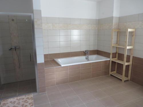 Kúpeľňa v ubytovaní Rodinný penzion Jimramovské Pavlovice až 24 osob!