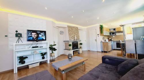 Kuchyňa alebo kuchynka v ubytovaní Siófok Private House