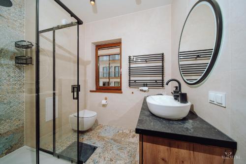 Kúpeľňa v ubytovaní Apartament Silence Karpatia Resort Turkus