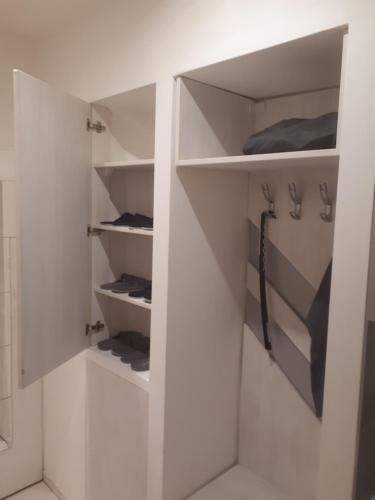 Kuchyňa alebo kuchynka v ubytovaní Apartmán v centre Bratislavy