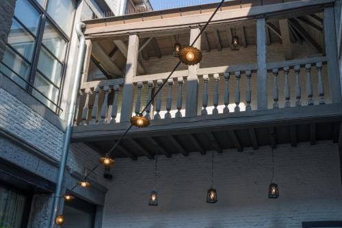 Balkón nebo terasa v ubytování Hotel Neuvice