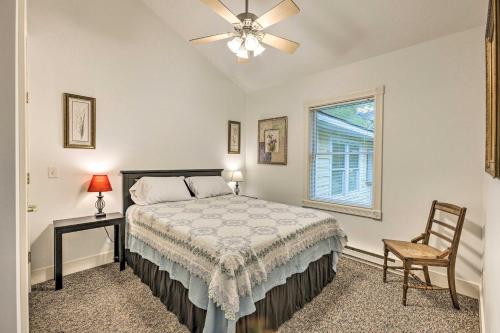 A bed or beds in a room at Lovely Couples Haven By Lakes, Trails, Dtwn!