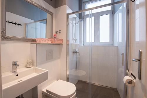 Koupelna v ubytování Apartment Korzo Filodrammatica