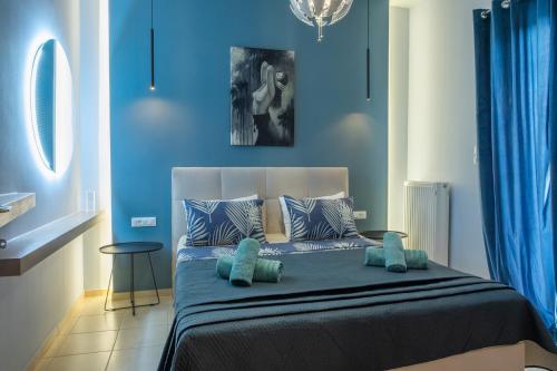 Posteľ alebo postele v izbe v ubytovaní Smaragda Apartment