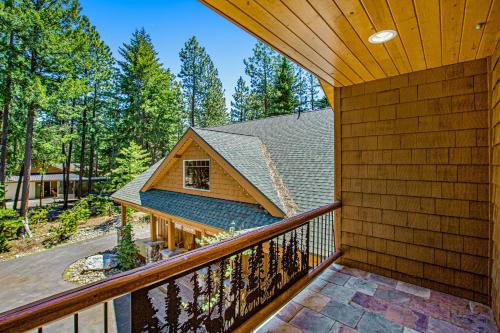 a view from the balcony of a house at Evergreen Paradise in Ronald