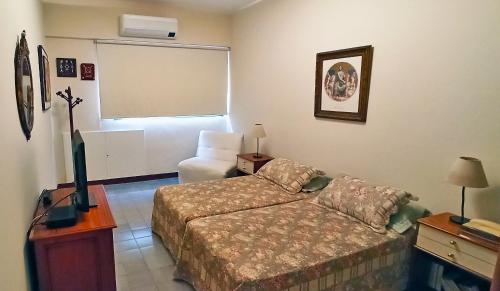 Postel nebo postele na pokoji v ubytování Apto Ocean Drive - Praia da Barra