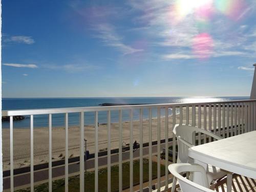 Palavas F2 cabine dernier étage, double terrasse, parking privé - FR-1-559-22