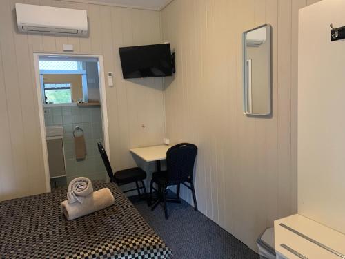 TV/Unterhaltungsangebot in der Unterkunft Titania Motel