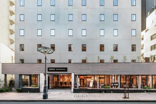 a rendering of the front of a building at OMO3 Tokyo Akasaka by Hoshino Resort in Tokyo