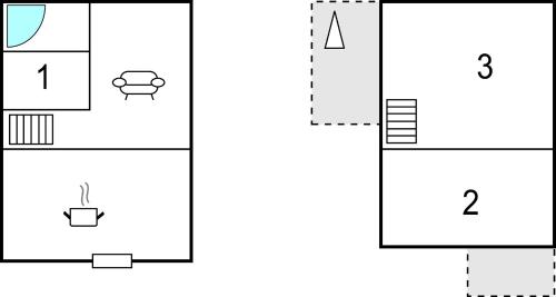 a schematic diagram of a laboratory with four different outputs at 3 Bedroom Stunning Home In Roccaberardi in Collipace