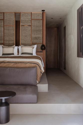 Ένα ή περισσότερα κρεβάτια σε δωμάτιο στο Casa Cook Samos - Adults only