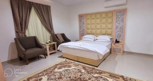 En eller flere senger på et rom på دلتا بارك للشقق المخدومة DELTA PARK SERVICED APARTMENTs