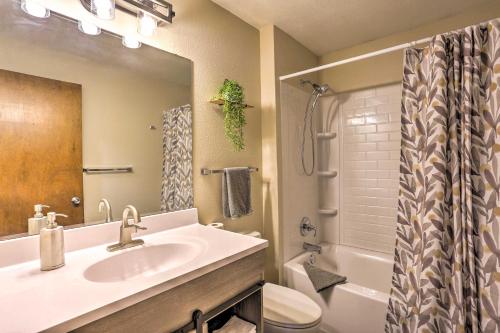Bilik mandi di Charming Rapid City Apartment Walk to Lake!