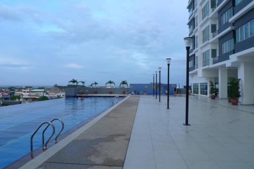 Bazén v ubytování Sekinchan Paddy via Seaview Home 高楼 看海 稻田 民宿 nebo v jeho okolí