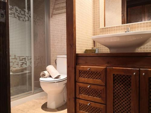 A bathroom at Apartamentos Stetic