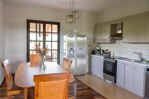 Кухня или мини-кухня в ALEXANDRE MAISON Beachfront Gialova Vacation Home
