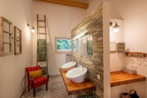 Koupelna v ubytování Ferienhaus Melita