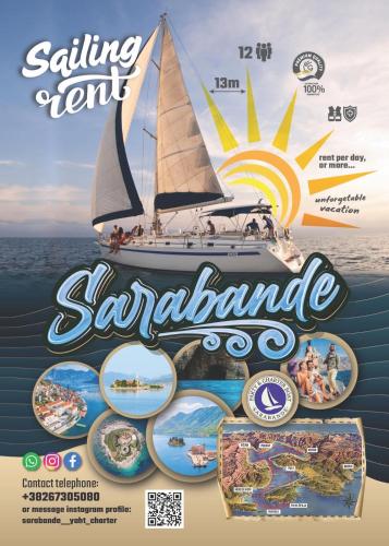a flyer for a sailing event with a sail boat at Gudelj Apartments in Perast
