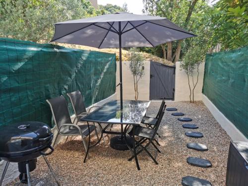 Studio clim et jardin privatif proche plage Mourillon