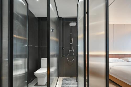 Koupelna v ubytování Cheng Jin Hotel