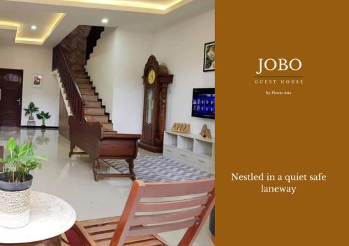Χώρος καθιστικού στο JOBO Guest House 4BR