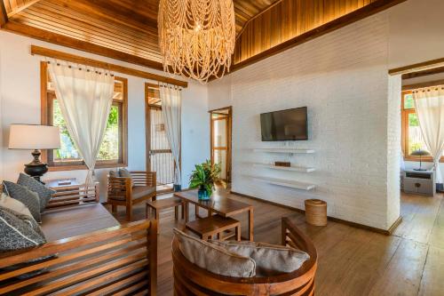 TV a/nebo společenská místnost v ubytování Siladen Resort & Spa