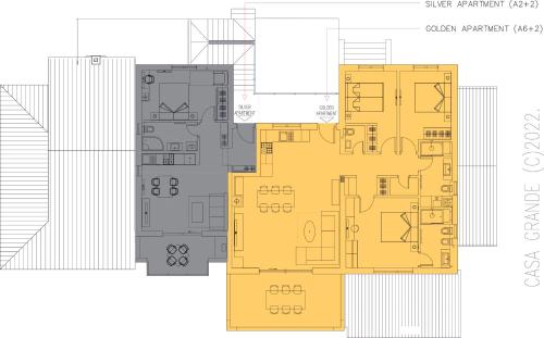 Casa Grande - Violette, Silver and Golden apartments with park and sea view
