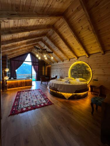 Posezení v ubytování ZirvedeKal Suit Otel