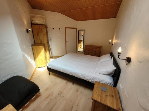 Tempat tidur dalam kamar di Appartement Les Gets, 3 pièces, 5 personnes - FR-1-598-51