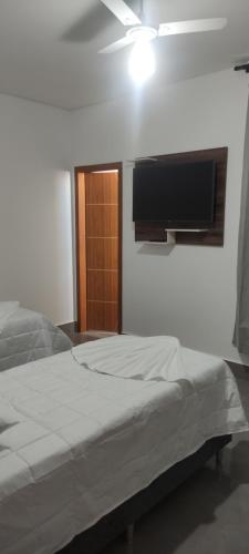Postel nebo postele na pokoji v ubytování Hotel Esmeralda Verde