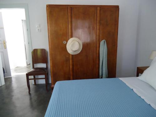 Cama o camas de una habitación en Aνεξάρτητη παραδοσιακή πέτρινη κατοικία