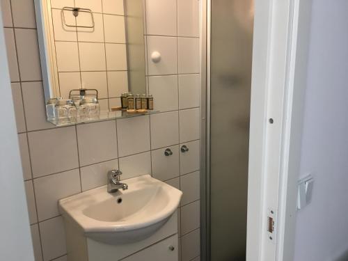 Kúpeľňa v ubytovaní Vingården i Arild