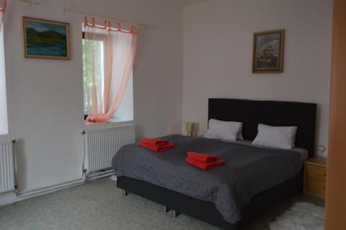 Postel nebo postele na pokoji v ubytování Bohemica Apartman 1